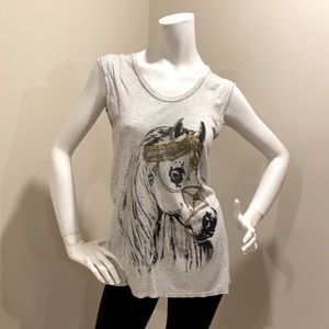 💜3/$20 - Horse sleeveless top